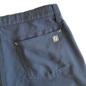 FootJoy Mens Golf Pants Navy Blue Athletic Fit 5 Pocket Stretch W33 L34